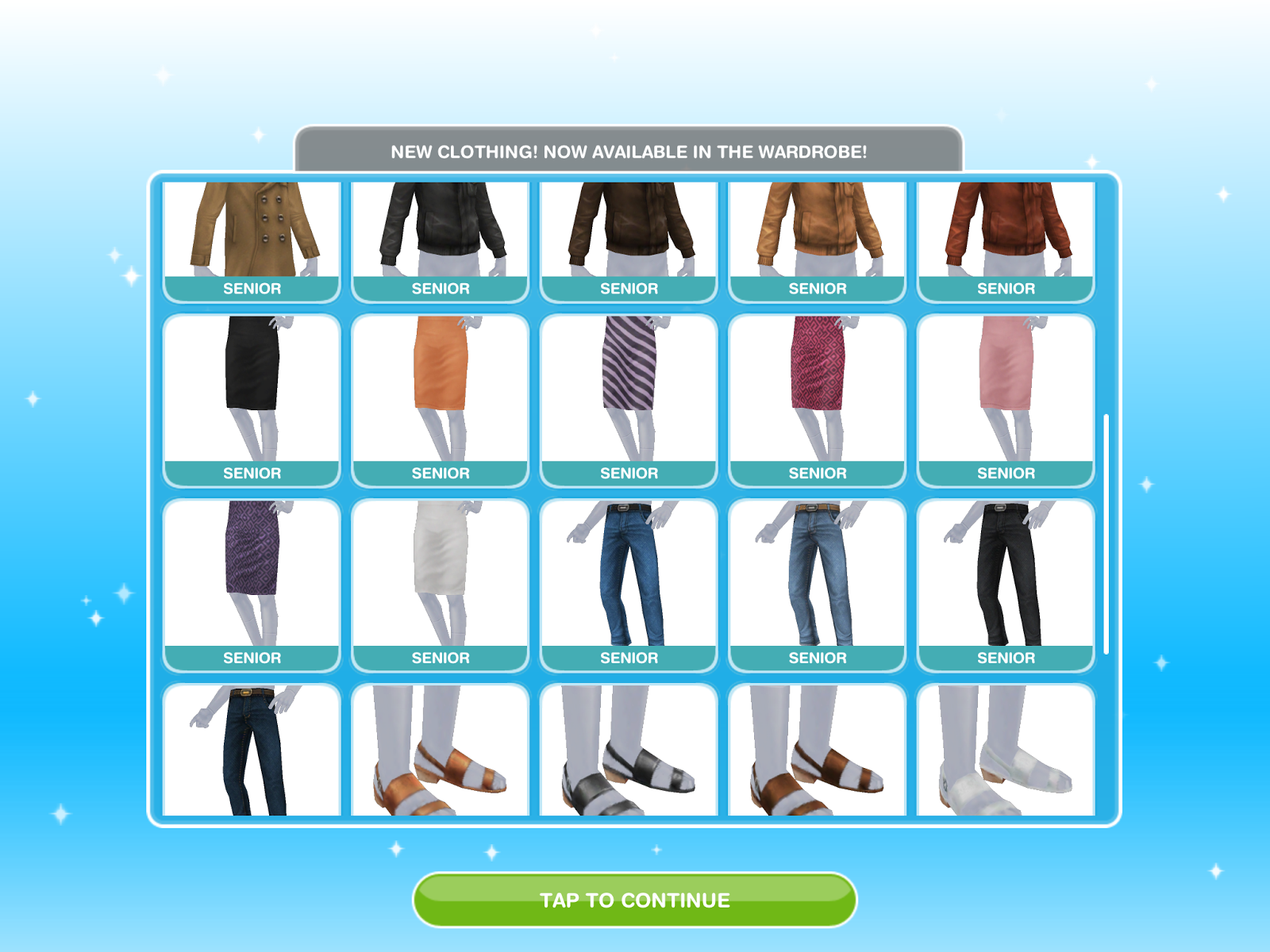 Samiemi Games Sims Freeplay Store Seniors Clothing